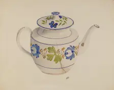 Teapot, c. 1938. Creator: Edward White