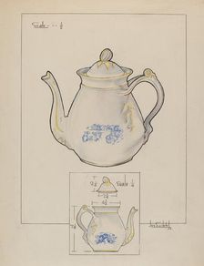Teapot, c. 1938. Creator: Joseph Sudek