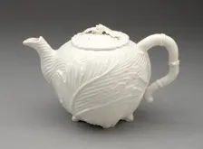 Teapot, Chelsea, 1747/49. Creator: Chelsea Porcelain Manufactory