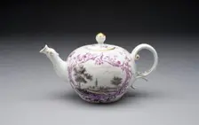 Teapot, Fürstenberg, c. 1770. Creator: Fürstenberg Porcelain Factory