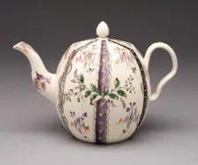 Teapot, Leeds, c. 1770. Creator: Unknown