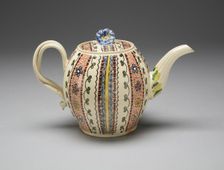 Teapot, Leeds, c. 1770. Creator: Unknown