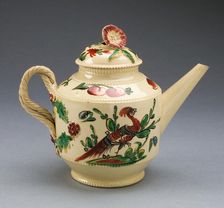 Teapot, Leeds, c. 1770. Creator: Unknown