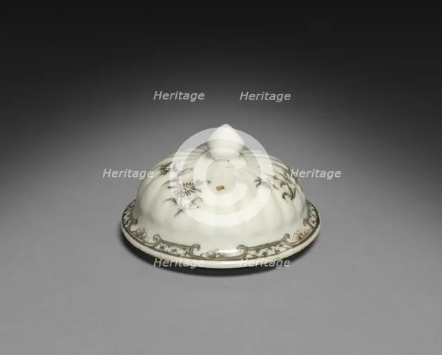Teapot (lid), c. 1750-1770. Creator: Unknown.