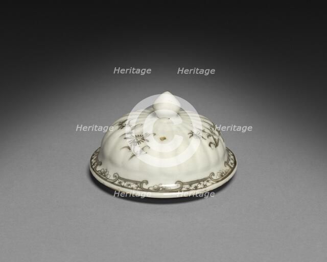 Teapot (lid), c. 1750-1770. Creator: Unknown.