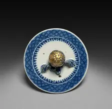 Teapot (lid), c. 1775-1800. Creator: Unknown