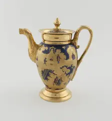 Teapot, Paris, c. 1820. Creator: Denuelle Porcelain Manufactory