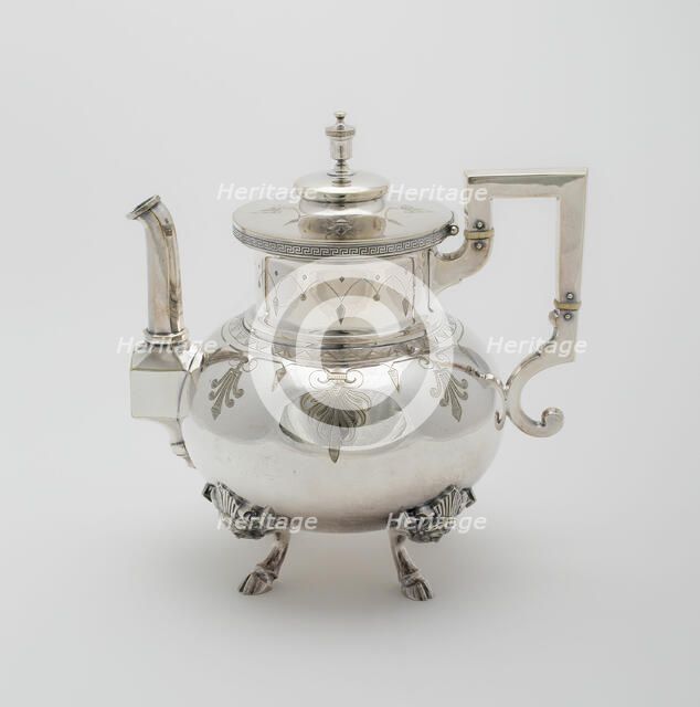 Teapot, part of Tea and Coffee Service, 1878. Creator: Rogers Smith and Company.