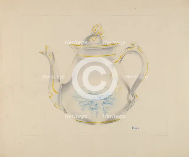 Teapot, probably 1936. Creator: Joseph Sudek.