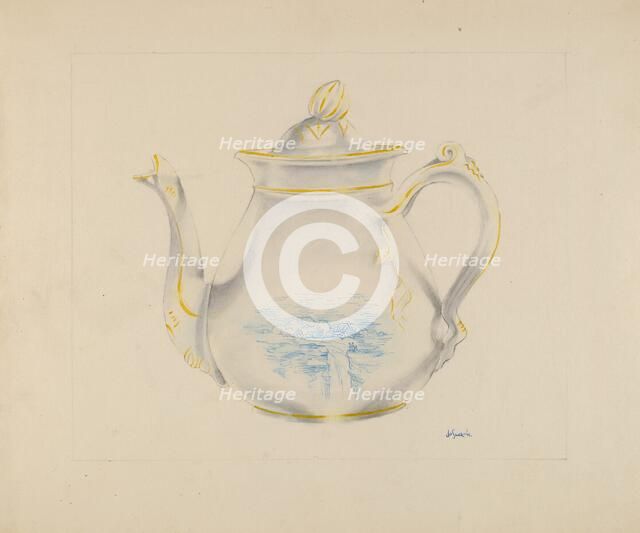 Teapot, probably 1936. Creator: Joseph Sudek.