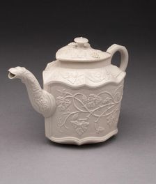 Teapot, Staffordshire, 1750/59. Creator: Staffordshire Potteries
