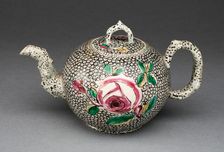 Teapot, Staffordshire, 1755/65. Creator: Staffordshire Potteries