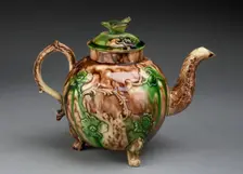 Teapot, Staffordshire, 1760/70. Creator: Staffordshire Potteries