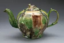 Teapot, Staffordshire, 1760/70. Creator: Staffordshire Potteries