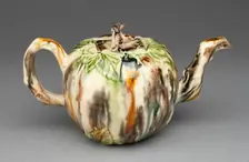 Teapot, Staffordshire, 1760/70. Creator: Staffordshire Potteries