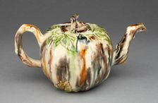 Teapot, Staffordshire, 1760/70. Creator: Staffordshire Potteries