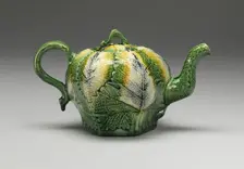 Teapot, Staffordshire, 1760/75. Creator: Staffordshire Potteries