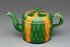 Teapot, Staffordshire, 1760/75. Creator: Staffordshire Potteries