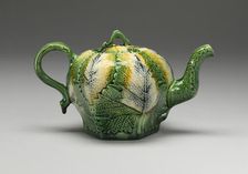 Teapot, Staffordshire, 1760/75. Creator: Staffordshire Potteries