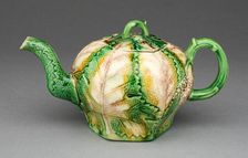 Teapot, Staffordshire, 1760/75. Creator: Staffordshire Potteries