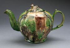 Teapot, Staffordshire, 1760/70. Creator: Staffordshire Potteries