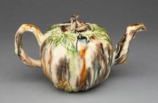 Teapot, Staffordshire, 1760/70. Creator: Staffordshire Potteries