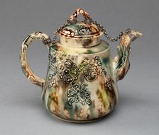 Teapot, Staffordshire, 1760/70. Creator: Staffordshire Potteries