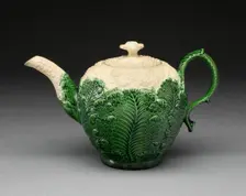 Teapot, Staffordshire, 1765/80. Creator: Staffordshire Potteries