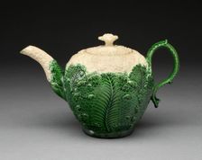 Teapot, Staffordshire, 1765/80. Creator: Staffordshire Potteries