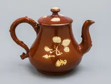 Teapot, Staffordshire, c. 1725/40. Creator: Staffordshire Potteries