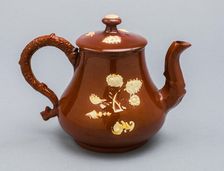 Teapot, Staffordshire, c. 1725/40. Creator: Staffordshire Potteries