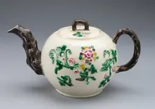 Teapot, Staffordshire, c. 1750. Creator: Staffordshire Potteries