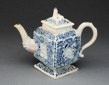 Teapot, Staffordshire, c. 1750. Creator: Staffordshire Potteries