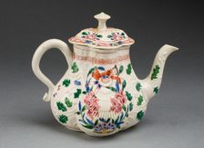 Teapot, Staffordshire, c. 1750. Creator: Staffordshire Potteries