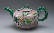 Teapot, Staffordshire, c. 1750. Creator: Staffordshire Potteries