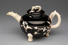 Teapot, Staffordshire, c. 1750/65. Creator: Staffordshire Potteries