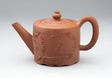Teapot, Staffordshire, c. 1760. Creator: Staffordshire Potteries