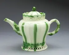 Teapot, Staffordshire, c. 1780. Creator: Staffordshire Potteries