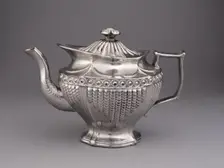 Teapot, Staffordshire, c. 1820. Creator: Staffordshire Potteries