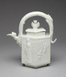 Teapot, Vienna, c. 1720. Creator: Du Paquier Porcelain Manufactory