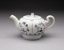 Teapot, Weesp, 1761/64. Creator: Weesp Porcelain Factory