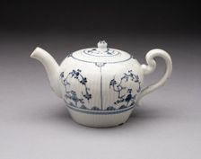 Teapot, Weesp, 1761/64. Creator: Weesp Porcelain Factory