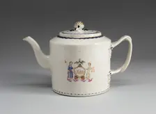 Teapot with Cover, 1790/1800. Creator: Unknown