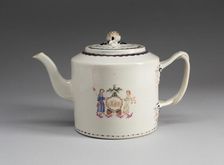 Teapot with Cover, 1790/1800. Creator: Unknown