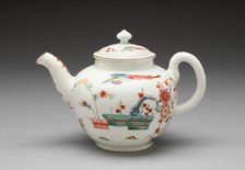 Teapot, Worcester, c. 1755. Creator: Royal Worcester