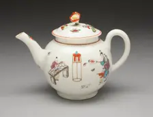 Teapot, Worcester, c. 1760. Creator: Royal Worcester