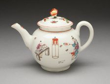 Teapot, Worcester, c. 1760. Creator: Royal Worcester