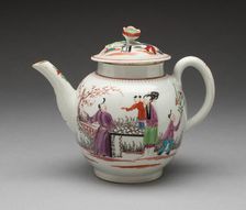 Teapot, Worcester, c. 1765. Creator: Royal Worcester
