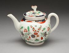 Teapot, Worcester, c. 1770. Creator: Royal Worcester