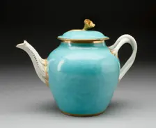 Teapot, Worcester, c. 1770. Creator: Royal Worcester